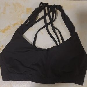 Victoria's Secret Black Strappy Sports Bra